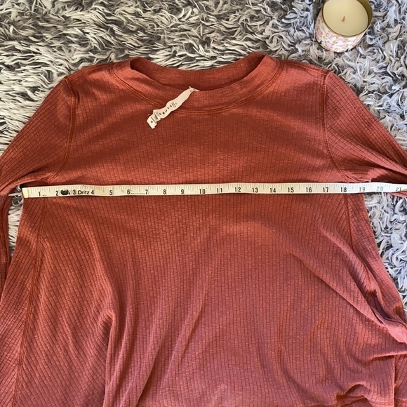 LULULEMON Rustic Clay "Dare to Drape" Long Sleeve Top Size XXS - Picture 10 of 13